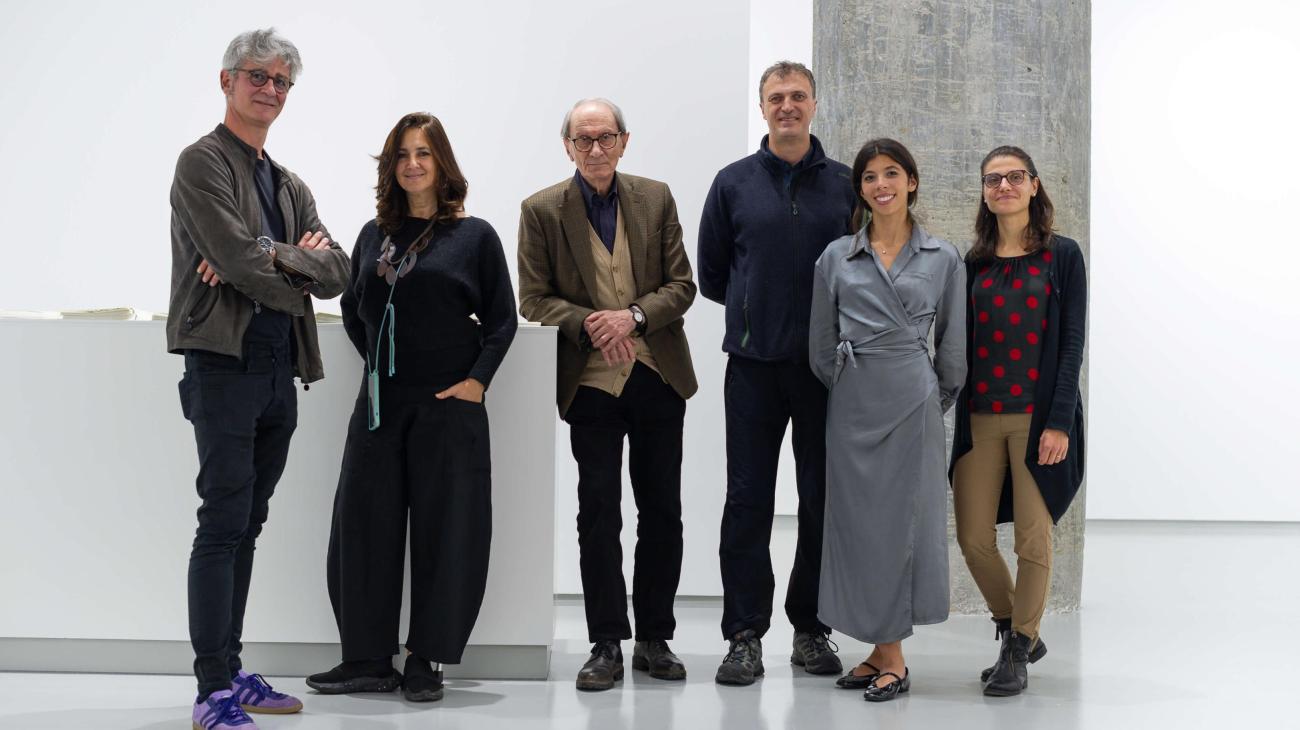 Il team della Fondazione Giorgio Griffa