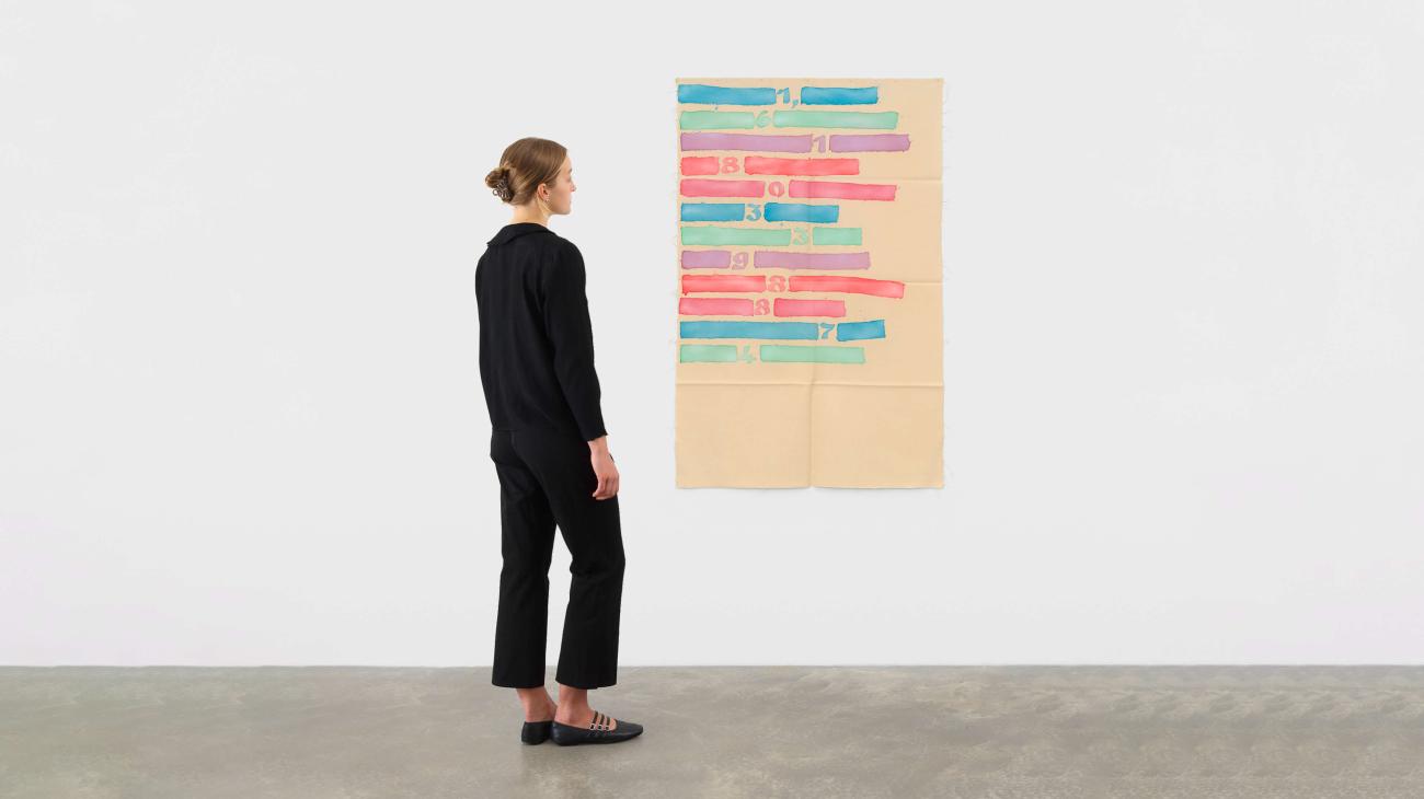 Giorgio Griffa, Consistently Through Variations, Casey Kaplan Gallery, 2025